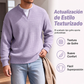 ⏰🔥 ¡OFERTA 50% OFF! 👕✨ Camiseta de Punto Gofrado para Mujer – Diseño Doble Capa, Manga Larga y Estilo Casual Cómodo