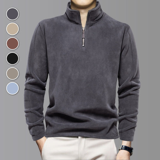 ⏰🔥 ¡OFERTA 50% OFF! 👕✨ Parte Superior de Manga Larga con Media Cremallera para Hombre – Diseño Elegante, Cuello Ajustable y Comodidad Todo el Día
