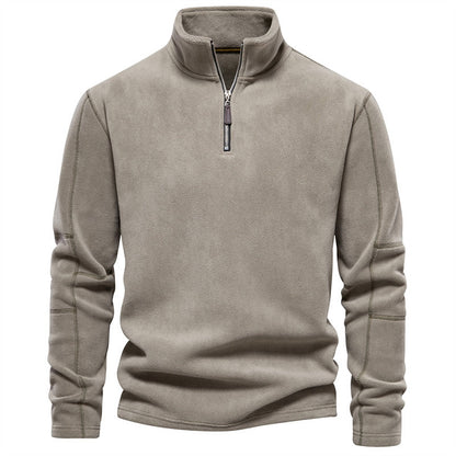 ⏰🔥 ¡OFERTA 50% OFF! 👕✨ Parte Superior de Manga Larga con Media Cremallera para Hombre – Diseño Elegante, Cuello Ajustable y Comodidad Todo el Día