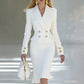 ⏰🔥 ¡OFERTA 50% OFF! 👗✨ Vestido Blazer de Doble Botonadura para Mujer – Elegancia Sofisticada, Corte Favorecedor y Estilo Versátil Diario