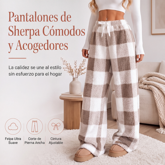 ⏰🔥 ¡OFERTA 50% OFF! 👖✨ Pantalones de Pierna Ancha de Felpa para Mujer – Cálidos, Cómodos y con Estilo Casual de Invierno