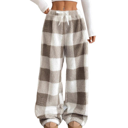 ⏰🔥 ¡OFERTA 50% OFF! 👖✨ Pantalones de Pierna Ancha de Felpa para Mujer – Cálidos, Cómodos y con Estilo Casual de Invierno