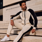 ⏰🔥 ¡OFERTA 50% OFF! 🧥✨ Conjunto Deportivo de Sudadera con Capucha y Pantalones para Hombre – Diseño de Bloques de Color, Cómodo y Estilo Casual