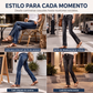 ⏰🔥 ¡OFERTA 50% OFF! 👖✨ Vaqueros Slim Elásticos para Mujer con Botones en el Tobillo – Ajuste Favorecedor, Cómodos y Estilo Urbano Moderno