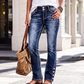 ⏰🔥 ¡OFERTA 50% OFF! 👖✨ Vaqueros Slim Elásticos para Mujer con Botones en el Tobillo – Ajuste Favorecedor, Cómodos y Estilo Urbano Moderno