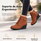 Botines de tacón de cuña para mujer