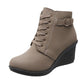 Botines de tacón de cuña para mujer