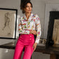 Pantalones acampanados elásticos favorecedores para mujer