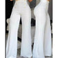 Pantalones acampanados elásticos favorecedores para mujer