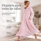 Vestido casual de felpa con capucha para mujer, para estar en casa