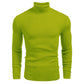 Jersey ajustado de punto de cuello alto para hombre, invierno