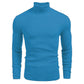 Jersey ajustado de punto de cuello alto para hombre, invierno