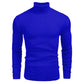 Jersey ajustado de punto de cuello alto para hombre, invierno