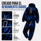 Conjunto de sudadera con capucha estampada y pantalones de chándal para hombre