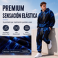 Conjunto de sudadera con capucha estampada y pantalones de chándal para hombre