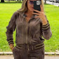 ⏰🔥 ¡OFERTA 50% OFF! 👚✨ Conjunto de 2 Piezas para Mujer – Chaqueta con Cremallera y Pantalón de Pierna Ancha, Cómodo, Elegante y Versátil