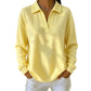 ⏰🔥 ¡OFERTA 50% OFF! 👚✨ Top de Punto Gofre con Cuello en V para Mujer – Oversize, Transpirable, Suave y Cómodo para Todo el Día