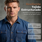 ⏰🔥 ¡OFERTA 50% OFF! 👔✨ Camisa de Mezclilla para Hombre – Corte Entallado, Denim Transpirable, Resistente y Versátil para Todo el Día