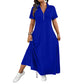 ⏰🔥 ¡OFERTA 50% OFF! 👗✨ Vestido Maxi con Cremallera para Mujer – Talla Grande, Cómodo, Elegante y Versátil para el Día a Día