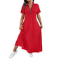 ⏰🔥 ¡OFERTA 50% OFF! 👗✨ Vestido Maxi con Cremallera para Mujer – Talla Grande, Cómodo, Elegante y Versátil para el Día a Día