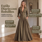 ⏰🔥 ¡OFERTA 50% OFF! 👗✨ Vestido Largo con Solapa y Botones para Mujer – Elegante, Favorecedor y Versátil del Trabajo al Fin de Semana