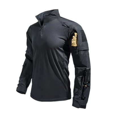 ⏰🔥 ¡OFERTA 50% OFF! 👕🏕️ Camiseta Táctica de Entrenamiento para Hombre – Transpirable, Resistente y con Múltiples Bolsillos para Exteriores