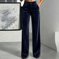 ⏰🔥 ¡OFERTA 50% OFF! 👖✨ Pantalones de Pana de Tiro Alto y Pierna Ancha para Mujer – Efecto Piernas Largas, Favorecedores y Cómodos