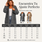 Cárdigan largo de punto abierto para mujer