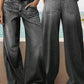 Jeans de pierna ancha de talle alto para mujer