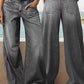 Jeans de pierna ancha de talle alto para mujer