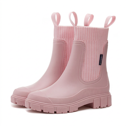 Botas hasta media pantorrilla con suela gruesa, impermeables y antideslizantes
