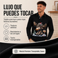 Camisa de manga larga con cuello y estampado de alce para hombre