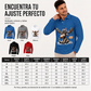 Camisa de manga larga con cuello y estampado de alce para hombre