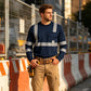 Top de trabajo reflectante de alta visibilidad para hombre
