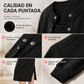 Conjunto elegante para mujer de vestido camisola y chaqueta corta