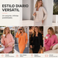 Conjunto elegante para mujer de vestido camisola y chaqueta corta
