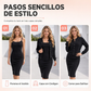 Conjunto elegante para mujer de vestido camisola y chaqueta corta