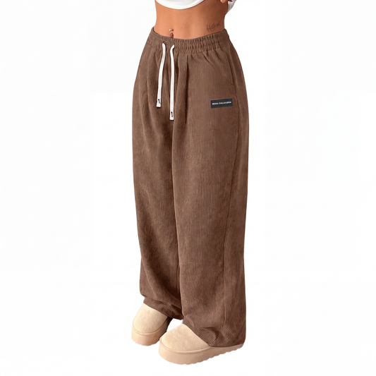 ⏰🔥 ¡OFERTA 50% OFF! 👖❄️ Pantalones Anchos de Pana para Mujer – Cálidos, Cómodos, Holgados y Fáciles de Combinar