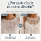 Camiseta de manga larga con encaje parcheado para mujer