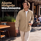 Camisa casual de pana con botones para hombre