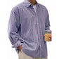 Camisa casual de pana con botones para hombre