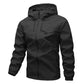 Chaqueta con capucha impermeable para exterior para hombre