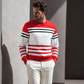 ⏰🔥 ¡OFERTA 50% OFF! 👕✨ Sudadera de Rayas y Bloques de Color para Hombre – Moderna, Cómoda, Versátil y Fácil de Combinar