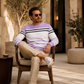 ⏰🔥 ¡OFERTA 50% OFF! 👕✨ Sudadera de Rayas y Bloques de Color para Hombre – Moderna, Cómoda, Versátil y Fácil de Combinar