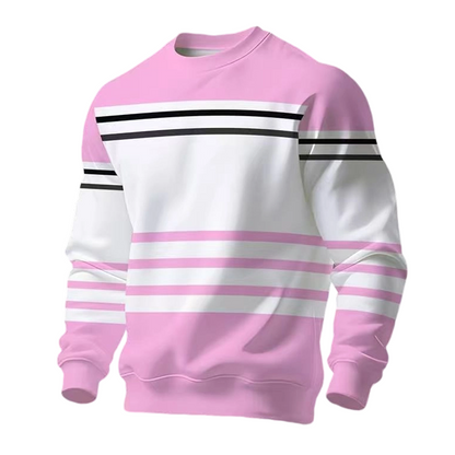 ⏰🔥 ¡OFERTA 50% OFF! 👕✨ Sudadera de Rayas y Bloques de Color para Hombre – Moderna, Cómoda, Versátil y Fácil de Combinar