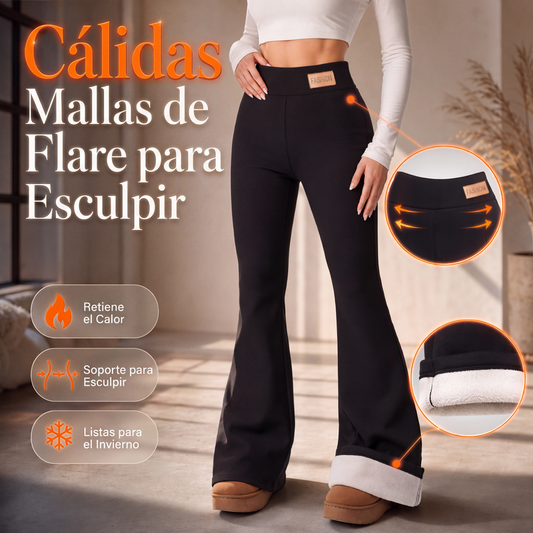 ⏰🔥 ¡OFERTA 50% OFF! 👖❄️ Leggings Acampanados con Forro de Felpa para Mujer – Cálidos, Talle Alto, Efecto Levanta Glúteos y Piernas Más Largas