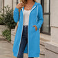 ⏰🔥 ¡OFERTA 50% OFF! 🧥✨ Chaqueta Larga con Capucha y Cremallera para Mujer – Cálida, Cómoda, Favorecedora y Perfecta para el Día a Día