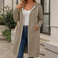 ⏰🔥 ¡OFERTA 50% OFF! 🧥✨ Chaqueta Larga con Capucha y Cremallera para Mujer – Cálida, Cómoda, Favorecedora y Perfecta para el Día a Día