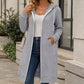 ⏰🔥 ¡OFERTA 50% OFF! 🧥✨ Chaqueta Larga con Capucha y Cremallera para Mujer – Cálida, Cómoda, Favorecedora y Perfecta para el Día a Día