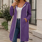 ⏰🔥 ¡OFERTA 50% OFF! 🧥✨ Chaqueta Larga con Capucha y Cremallera para Mujer – Cálida, Cómoda, Favorecedora y Perfecta para el Día a Día
